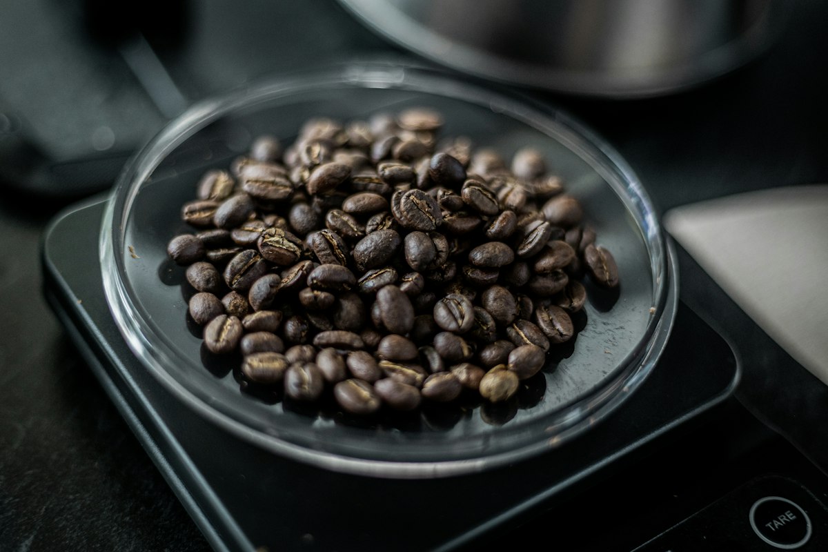 Compact travel coffee scale with durable design